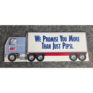 Pepsi Truck-Shaped Advertising Brochure with Beverage Lineup Display